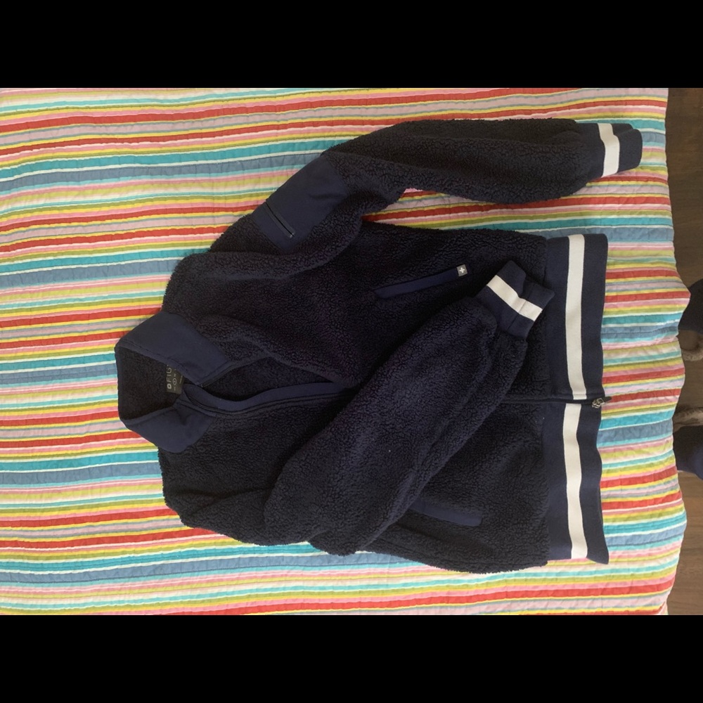 Figs bafia navy bomber jacket size small